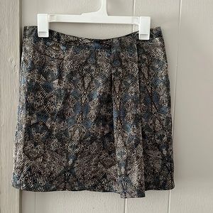 Snakeskin print skirt